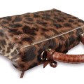 Оригинальная женская сумка из настоящего меха козы Leopard