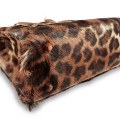 Оригинальная женская сумка из настоящего меха козы Leopard